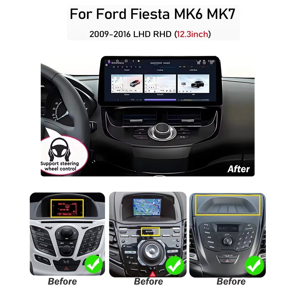 12,3-Zoll-Display für Ford Fie – Ddr5 8Gb Bewertung und Preis